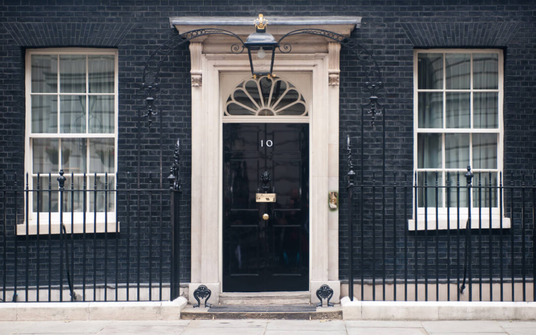 10 downing street door