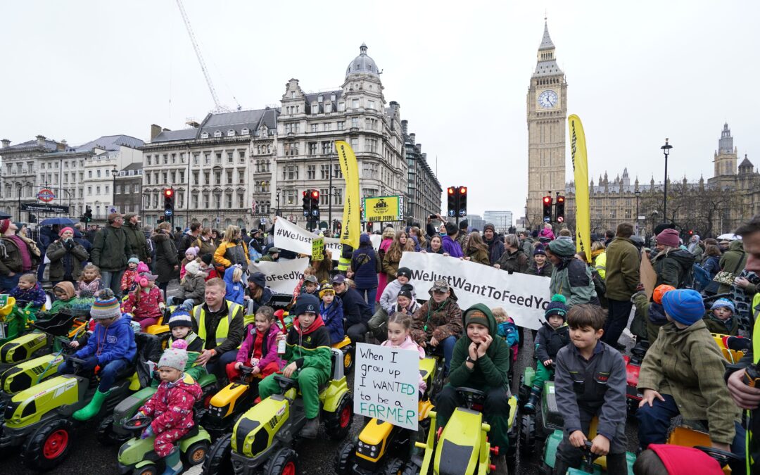 Farmers protest tractor tax